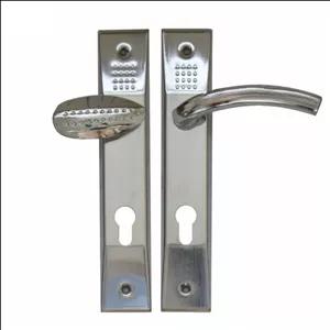 دستگیره پلاک آپارتمانی خالدار کروم چپ بازشو | مناسب درب ورودی واحد