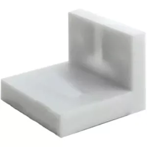 گونیا 90 درجه روکش دار سفید بزرگ 5 سانتی‌متر