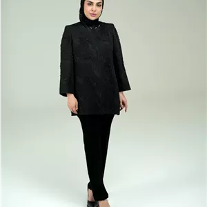 کت ژاکارد مروارید دوزی کد 545