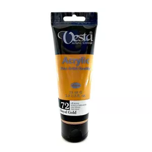 رنگ اکریلیک وستا مدل Royal Gold حجم 75 میلی لیتر کد 72