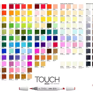 ماژیک راندو تاچ (Touch) مدل Twin Marker بدنه سفید