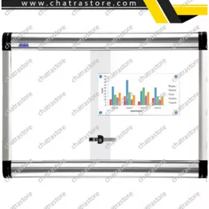 تابلو اعلانات شیدکو مدل شيشه خور داخل وایت برد (بدون شيشه) ابعاد 70*50