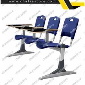 صندلی دسته دار تحصیلی شیدکو مدل سه نفره بدون سبد و رابط