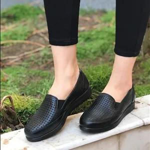 کفش طبی زنانه تمام چرم زنانه مخصوص خارپاشنه کد 104