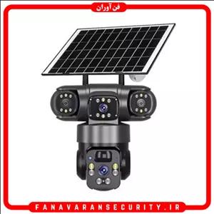 دوربین مداربسته سیمکارتی 3 لنز سولار fanlux پک اصلی