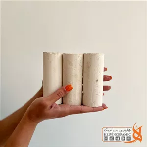 پایه نسوز استوانه‌ای قطر 4cm ارتفاع 12cm