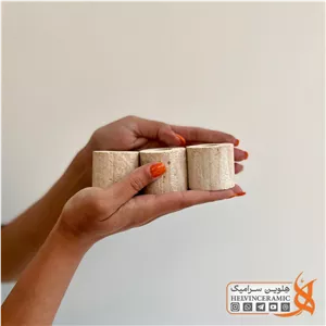 پایه نسوز استوانه‌ای قطر 4cm ارتفاع 4cm