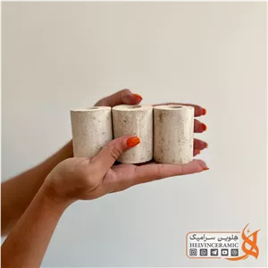 پایه نسوز استوانه‌ای قطر 4cm ارتفاع 6cm