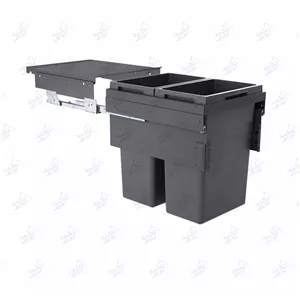 سطل زباله خشک و تر مناسب آشپزخانه هایلو مدل Q245
