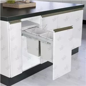 سطل زباله دو مخزنه 24 لیتری آدلان مدل دیاکو A835