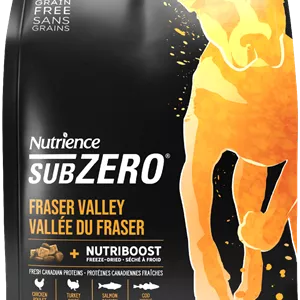 غذای خشک سگ نوترینس سوپرپریمیوم مدل Fraser Valley سری SUBZERO وزن ۴.۵ کیلوگرم