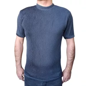 تیشرت سوپر پنبه برجسته سورمه ای