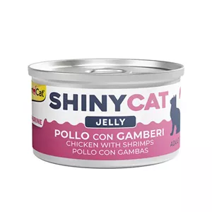 کنسرو گربه جیم کت با طعم مرغ و میگو در ژله