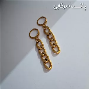 گوشواره کارتیر استیل رنگ ثابت