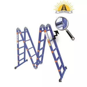 نردبان مفصلی 28پله 4تکه آسانکار پلاس ( 4.15متر دوطرفه )