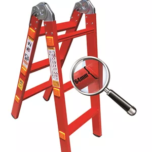 نردبان مفصلی 6پله 2تکه آسانکار پلاس ( 2متر )