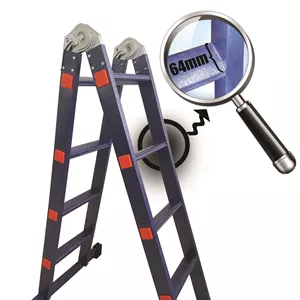 نردبان مفصلی 8پله 2تکه آسانکار پلاس ( 2.5متر )