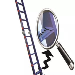 نردبان مفصلی 10پله 2تکه آسانکار پلاس ( 3متر )