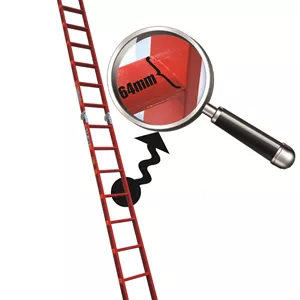 نردبان مفصلی 20پله 2تکه آسانکار پلاس ( 6متر )