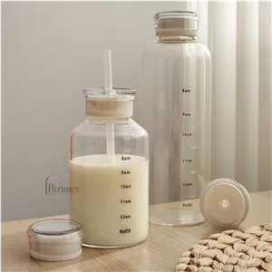 بطری پیرکس نی دار