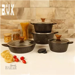 سرویس پخت و پز 10 پارچه گرانیت بی وی کی