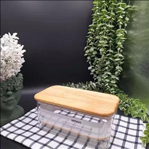 بانکه ی مستطیل سارینا3 - حجم1 لیتر «لیمون»