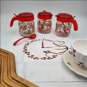 شکر ریز قاشق دار شیشه ای