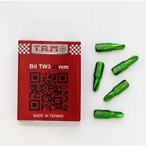 نوک پیچ گوشتی 2 و نیم سانت هواپیمایی سبز TW3-25mmL  تایوانی برند TAM