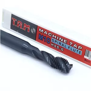 قلاویز ماشینی مارپیچ آلیاژ M2 سایز 10 برند TAM