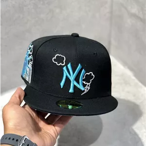 کلاه کپ برند New Era فیت بک سایز 7 طرح NY مجسمه آزادی مشکی