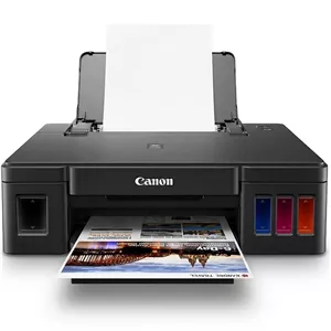 پرینتر جوهرافشان رنگی تک‌کاره کانن مدل PIXMA G1410 با سیستم مخزن جوهر، چاپ بدون حاشیه و رزولوشن 1200 × 4800 DPI