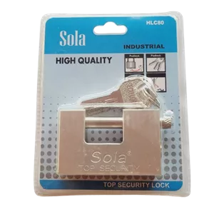 قفل کتابی فولادی سایز 80 Sola کلید کامپیوتری