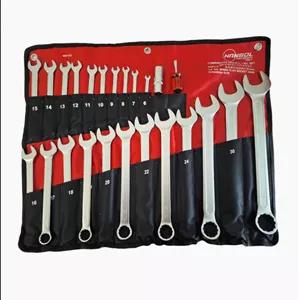 ست آچار یکسر تخت و رینگ 2 22 عددی 6تا32 هانسول HANSOL مدل HS1122