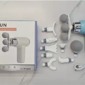ماساژور تفنگی شارژی مدل FasciaL gun S100T گیربکس هوشمند شش سرعته