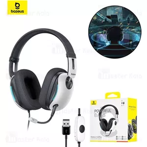 هدفون سیمی گیمینگ بیسوس Baseus GoPlay 1 Max A00181003213-00 کانکتور USB