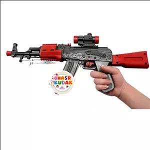 اسباب بازی پسرانه اسلحه کلاشینکف درج سلفونی باتریخور موزیکال