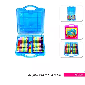 اسباب بازی پاستل ۲۴ رنگ (مداد شمعی) کیفی پلاستیکی آریا