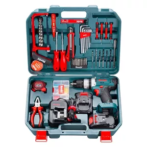 مجموعه 53 عددی دریل پیچ‌گوشتی شارژی چکشی رونیکس مدل RS-8620