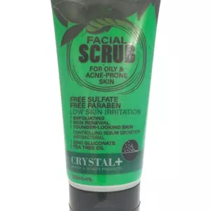 اسکراب صورت 200 میل مناسب پوست چرب و مستعد جوش(سبز) کریستال