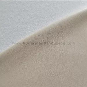 چرم مصنوعی طرح ساده رنگ شیری ابعاد 100x140 سانت 