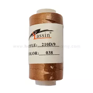 قرقره نخ ابریشم YASSIN رنگ عسلی (وارداتی) کد 038
