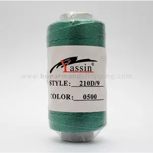 قرقره نخ ابریشم YASSIN رنگ سبز (وارداتی) کد 0500