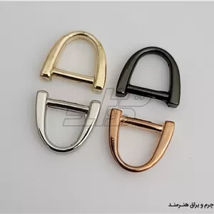 نیم حلقه تخت سایز 1 رنگ نیکل