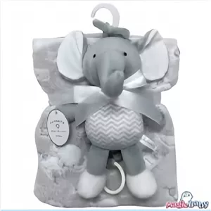 پتو مخمل روانداز نوزاد طرح حیوانات سایز 80x80