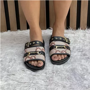 صندل زنانه تخت گوچی عسلی