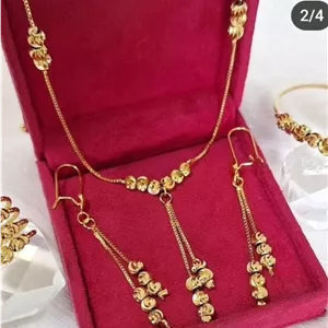 نیم ست زنانه طرح طلا مدل آلبرنادو برند YSX | رنگ ثابت و بدون حساسیت