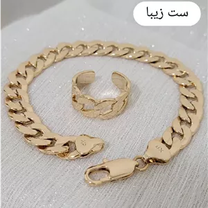 ست دستبند، انگشتر طرح طلای زنانه، مدل کارتیر، برند مطرح ژوپینگ💍