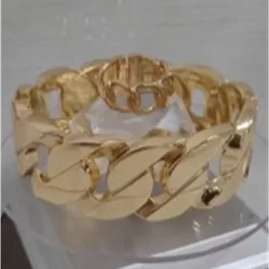 ست دستبند و انگشتر زنانه طرح طلا مدل کارتیر برند YSX 