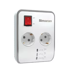 محافظ ولتاژ 2 راهی ارت دار یخچال و فریز سیماران مدل SM-225