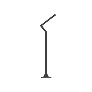چراغ خیابانی پایه 260CM مدل مایا یکطرفه تک LED شفق